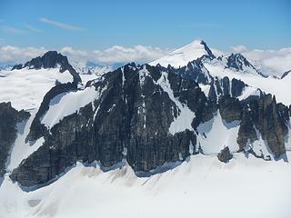 Austera northeast face at center