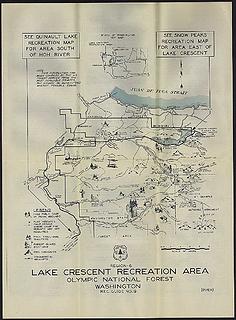 Lake Crescent Recreation Area, map