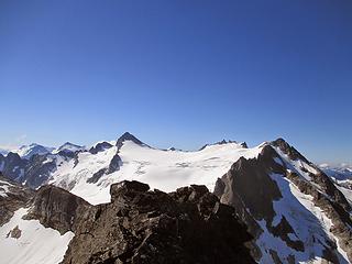 Snowfield and the Neve Glacier from Paul Bunyan