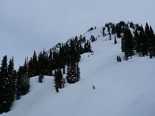 The summit of Red in the distance