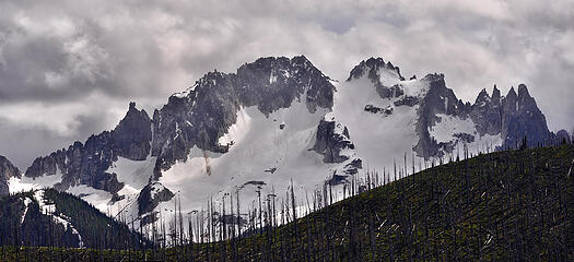 Looking across Delancy Ridge from Driveway Butte.