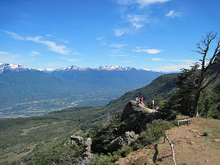 Looking down from near the refugio