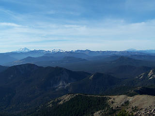 Mt Adams and St Helens from the summit.