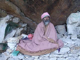 Trailside sadhus will pose for a small fee