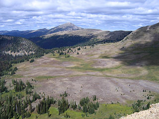 Whistler Basin, Sand Ridge, and Sheep Mtn from near Ashnola Mtn.
