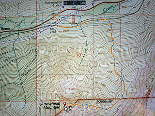 Arrowhead trip map