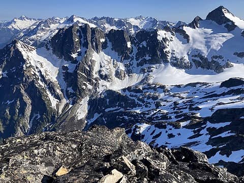 Styloid to Snowfield ridge with a nice background