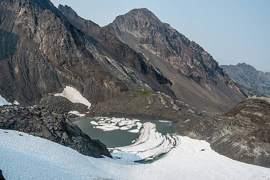 very gray lake