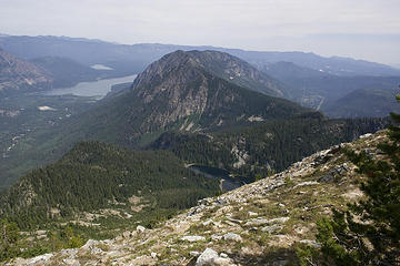 Looking down from the summit of Mastiff