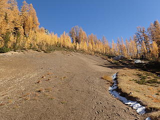 Hiking out on Sunday.