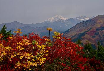 Glacier Peak in the haze