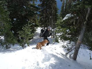 Erik and Gus heading down