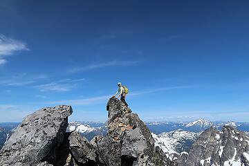 Dustin on the summit