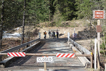 Gate is still closed at Swauk Creek