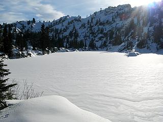 Frozen Ripples of Snow on Long Lake