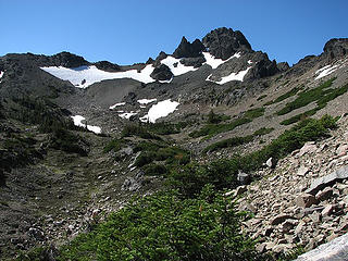 Heading to upper basin