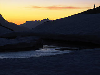 Lake Ouzel, northern sunset