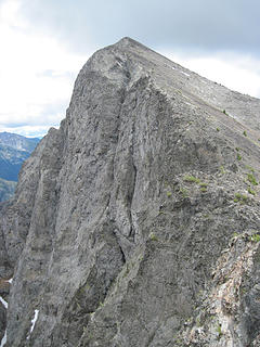 Steep side of Three Pinnacles North
