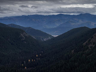 Silver Creek valley and shoulder of Easton Ridge