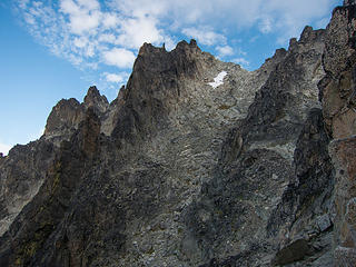 My ascent gully on Katsuk Peak