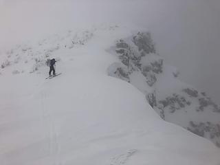 Ascending the southeast ridge of Switchback (photo by Fred)