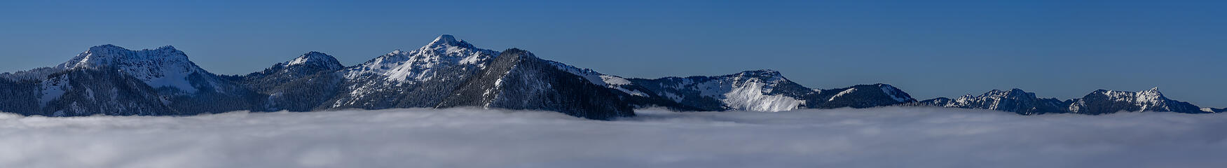 A view West, Tinkham (L) to McClellan Butte (R)