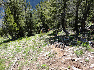 Descent into Bird Creek basin