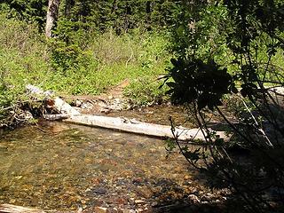 Wider crossing on Cascade trail