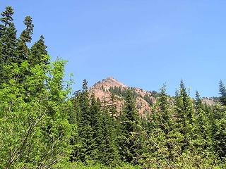 One last look up to Red Mtn.