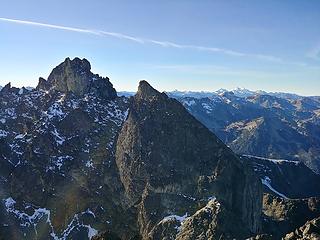 Looking over to Johnson and Olympus