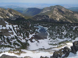 Looking down on Cooney Lk.