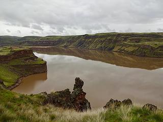 The mouth of the Palouse River is now a lake.