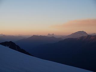 looking north from camp towards hozomeen