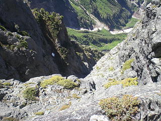 Looking down more than 4000 to the valley below.