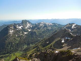 Sawtooth Ridge from the summit (actually after I left the summit and was to the south west a bit)