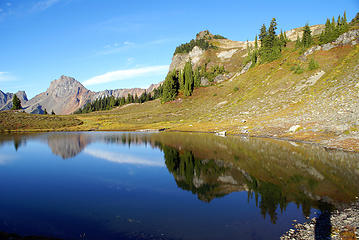 Reflections in Yellow Aster Butte tarn