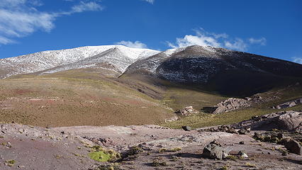 Nevado de Acay from camp