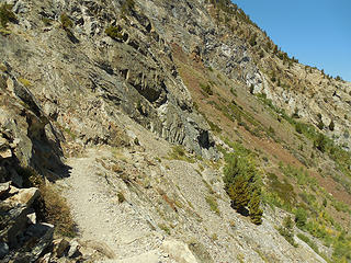 Trail along the cliffs