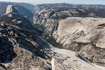 tenaya canyon to half dome