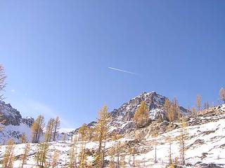 Plane crossing above Black Mtn.