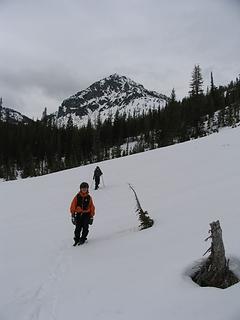 Descending Beverly creek, Bill Pk behind