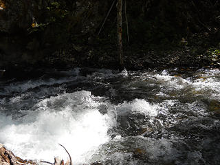 Lost River entering the gorge below Cougar Lake 6/19 to 6/22/17