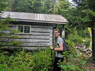 Mason at the cabin