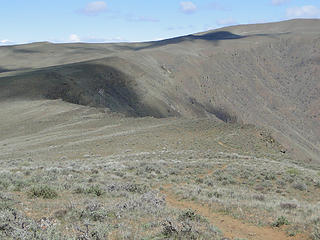 Direction I am headed on Yakima Skyline trail.