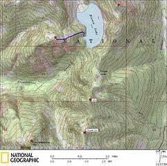 pEAK 5316 west of Blanca Lake