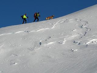 Going up the last crest