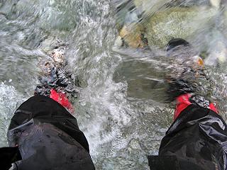 My feet in Lowe Creek