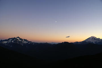 Shuksan, the Moon, and Baker