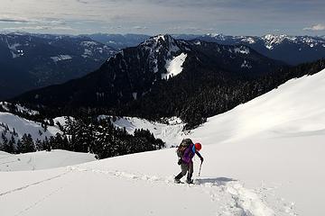 Lookout Mtn in the background (and the avalanche debris field in the center below)