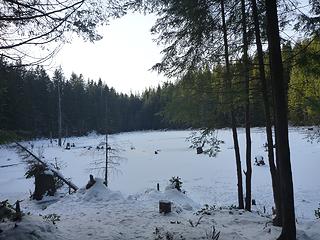 Lizard Lake from horse camp, 02.19.18